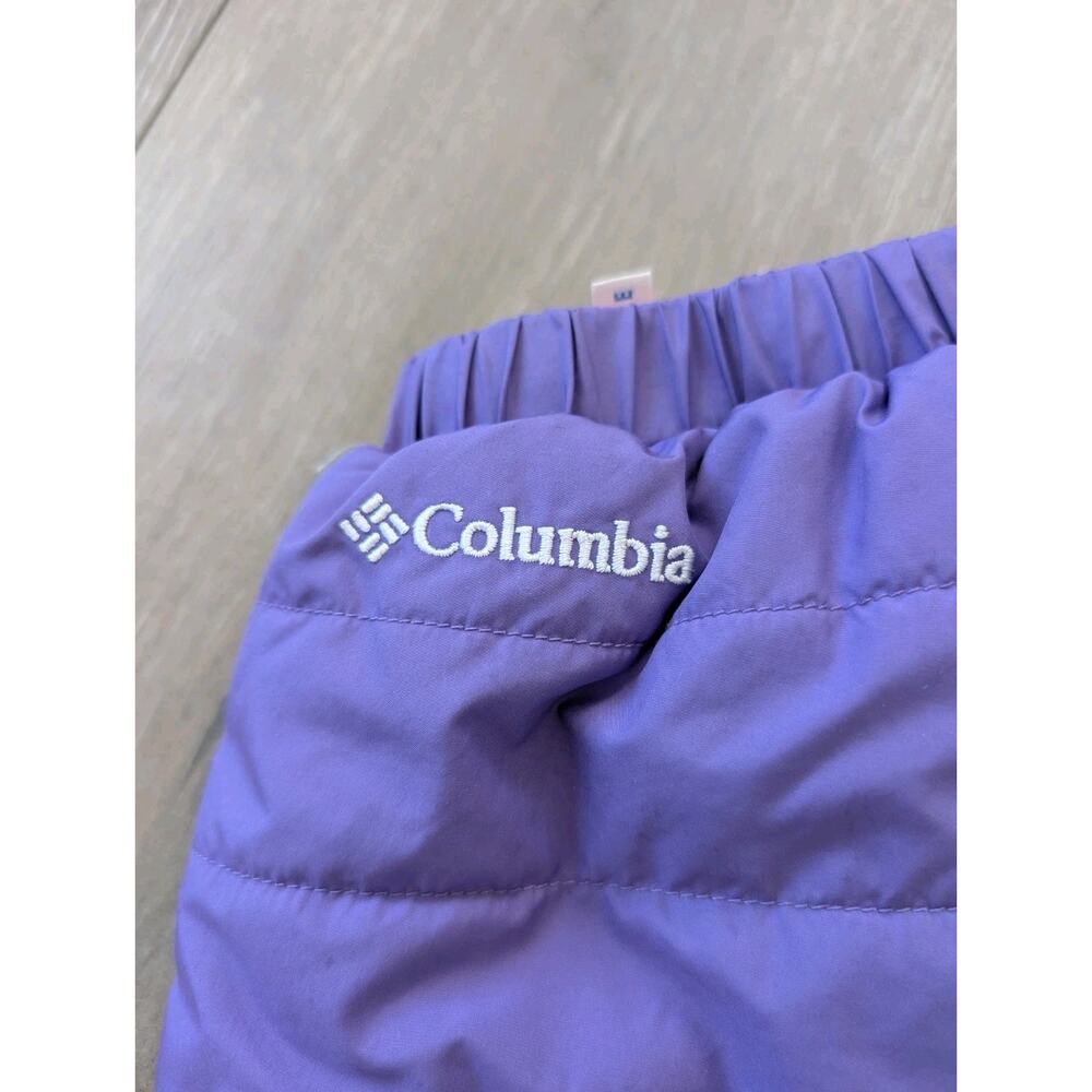 Columbia child Double Trouble Elastic Pink and purple Reversible Snow pants 4T - Picture 3 of 8
